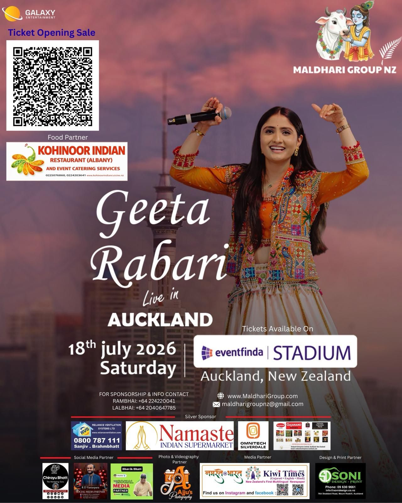 Garba Night Auckland – Banner 2