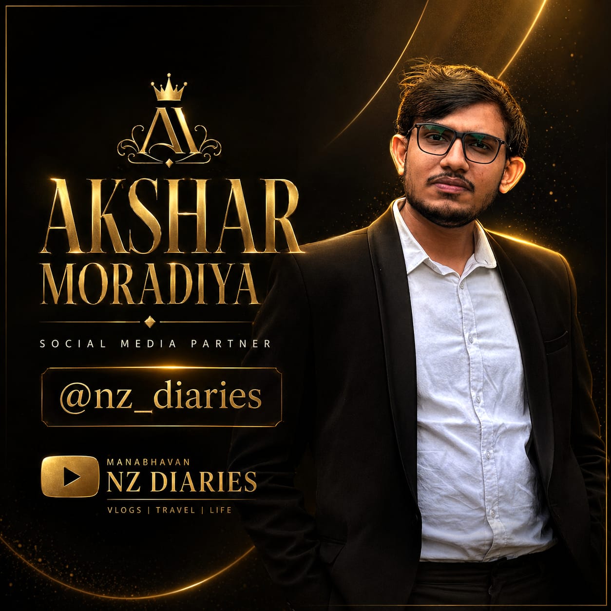 Akshar Moradiya - Social Media Partner